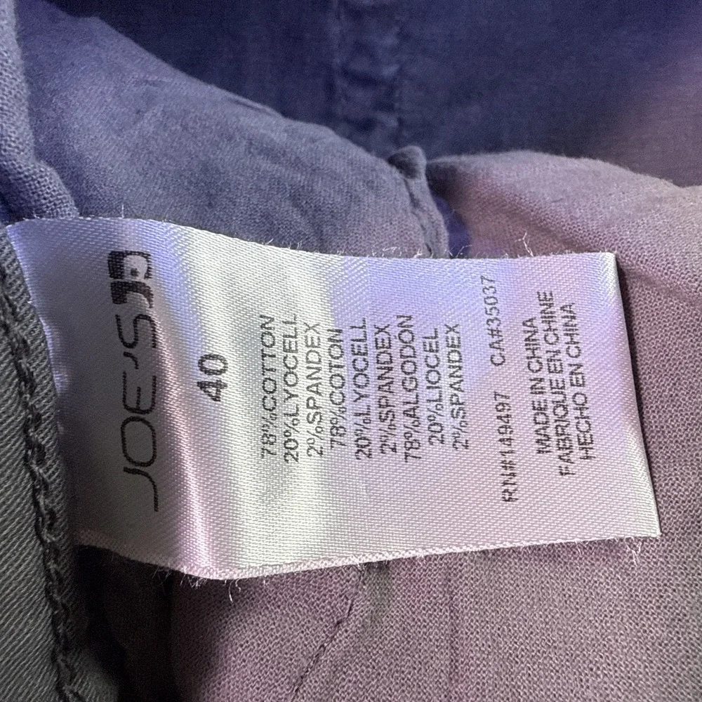Joe's Jeans Men's Size 40x34 Gray The Asher Slim Fit Stretch Denim